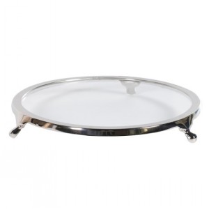 CANDLE PLATE GLASS ROUND